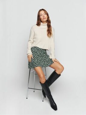 Reformation Flounce Skirt in Chiana